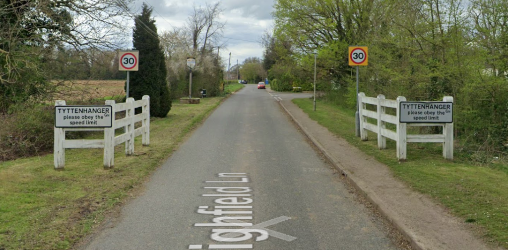 Land at Finches Farm, Five Oak Green Traffic Calming Along Five Oak